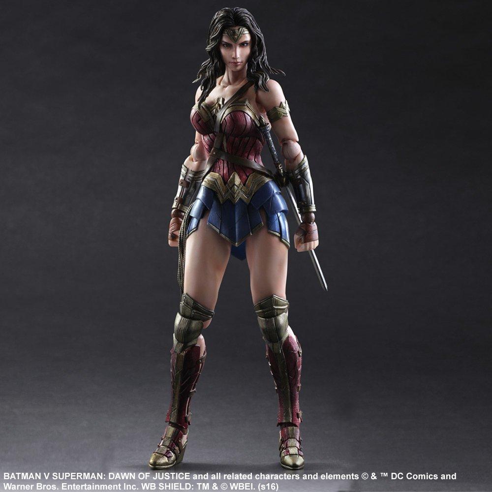 PLAY ARTS Kai Batman v Dawn of Justice Wonder Woman ПВХ окрашенная подвижная фигурка Супермен