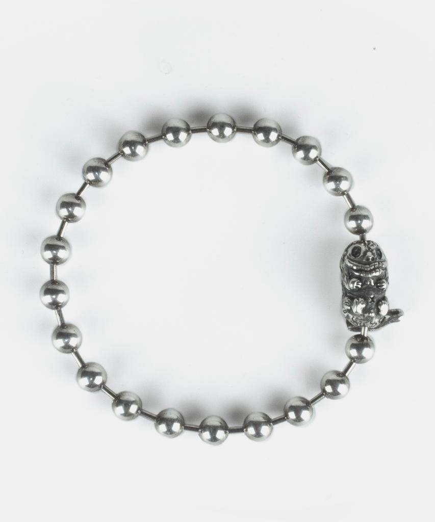 Sheen666 Unknown Creature Ball Chain Silver Bracelet 6Mm