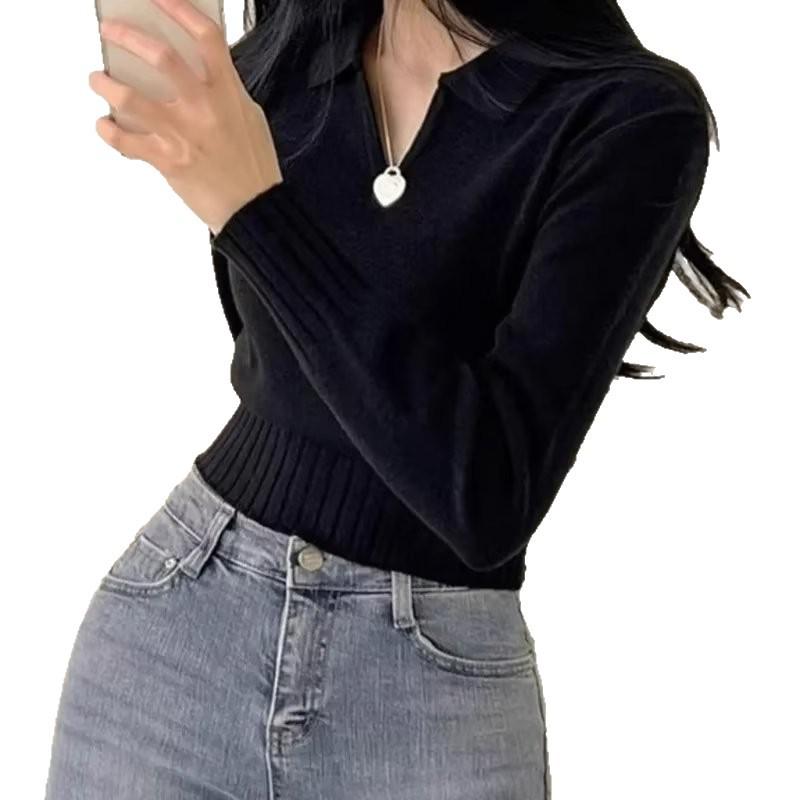 Women's Autumn Winter Thick Knit Sweater - Korean & Japanese Style, Trendy Loose Fit, Hong Kong Lazy Yarn
