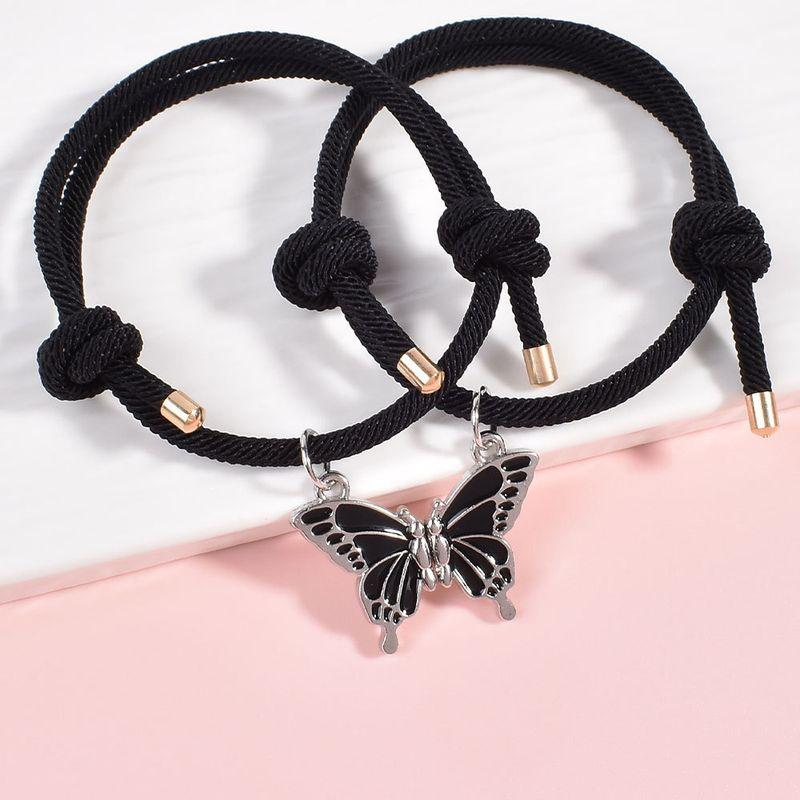 Мультяшный Милый Браслет с Бабочкой для Детей Два Студента Подруги Подарок на День Рождения Магнитный Кулон Один Человек Полунесущий Ремешок