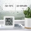 1 Pack Digital Thermometer Mini LCD Screen Hygrometer Indoor Sensor Meter Weather Station, -50°C to 70°C Range, 10-99% RH