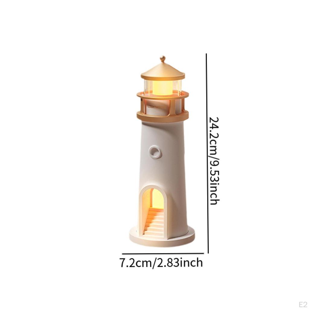 Lighthouse Shaped Light Decorative Nightlight Bedside Table Lamp Desk for Tabletop Decoration