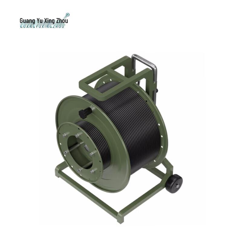 4-Core Field Optical Cable with FC-FC Connectors and Cable Cart