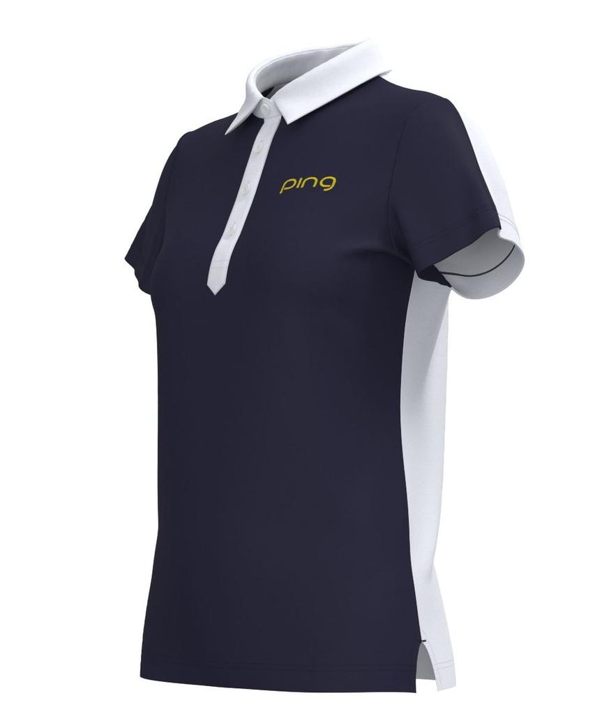 Женская футболка-поло с коротким рукавом Ping Apparel (Крутой стержень: Влагоотводящий, Быстросохнущий, Защита от УФ-лучей) / Гольф / 622-4260810 120_Темно-синий S