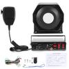 200W DC 12V Siren Set Speaker 8 Tones 130dB Loud Sound with 2 LED Lamps Interface Universal for Vehicles