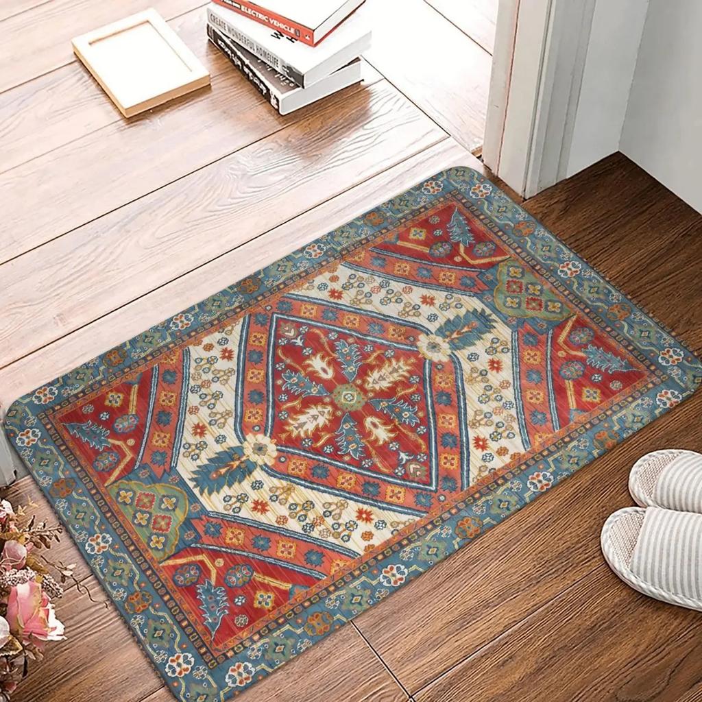 Moroccan Ethnic Style Carpet Bohemian Air Door Mat Bathroom Kitchen Foyer Anti Slip Rug Home Decoration