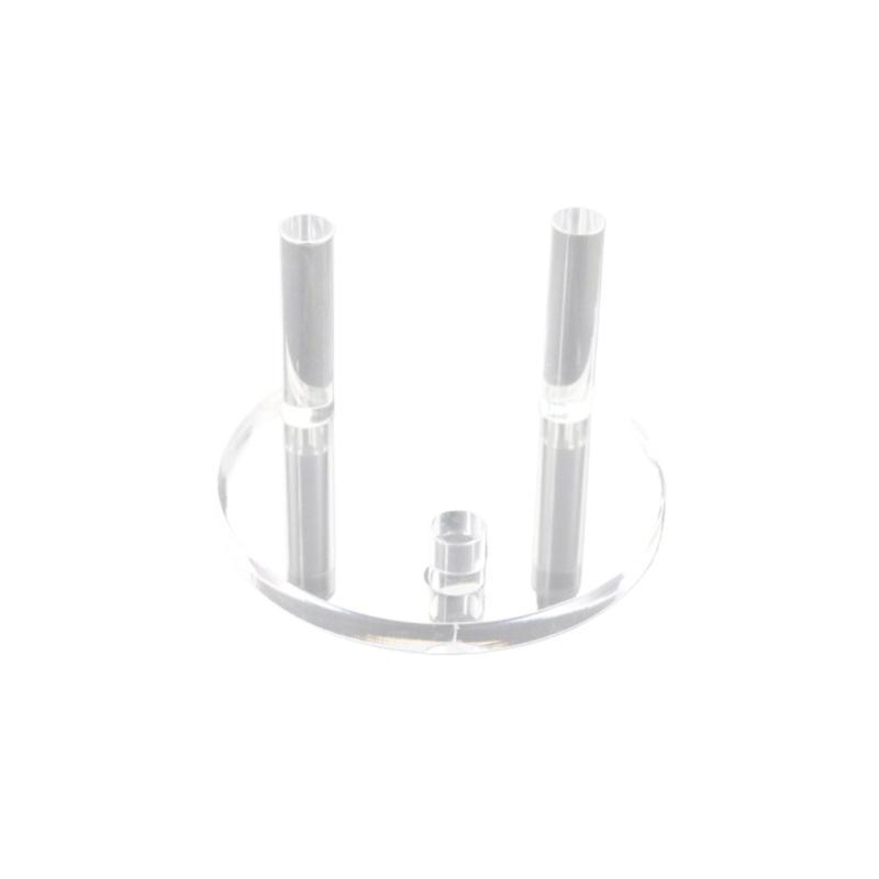 Multipurpose Round/Square Base Acrylic Easel Stand for Crystal Fossils Transparent Collectible Mineral Display Rack