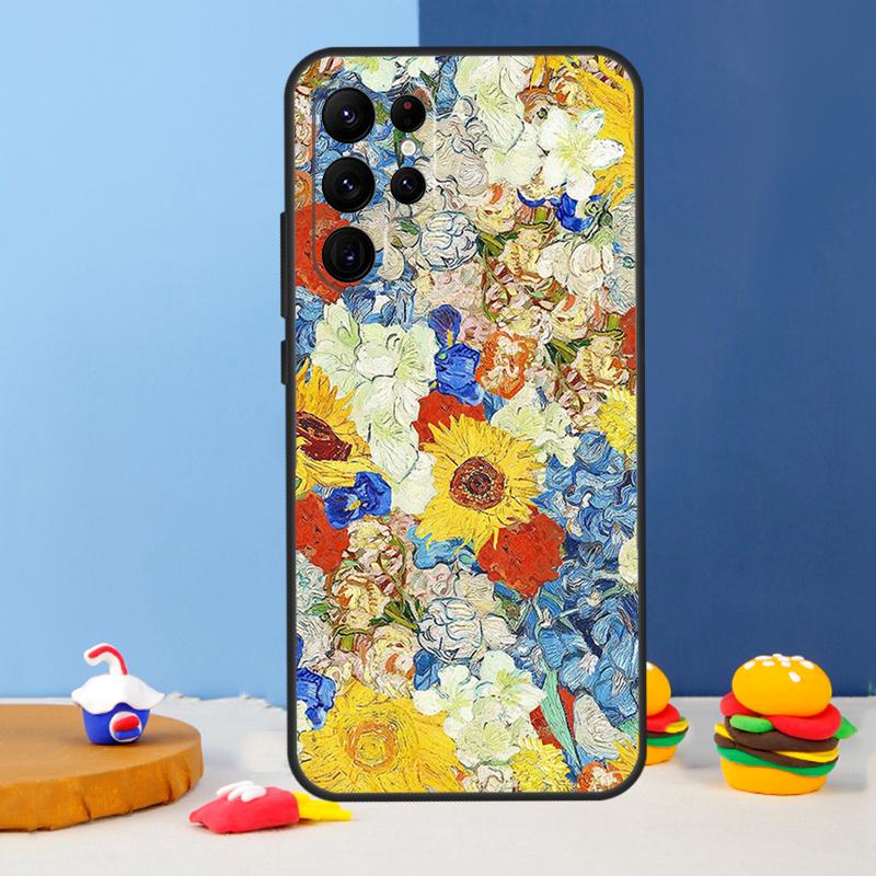 Чехол для телефона с картиной Ван Гога маслом Для Samsung Galaxy S25 Ultra S9 S10 S20 S22 S21 FE S23 Plus S24 Ultra Чехол