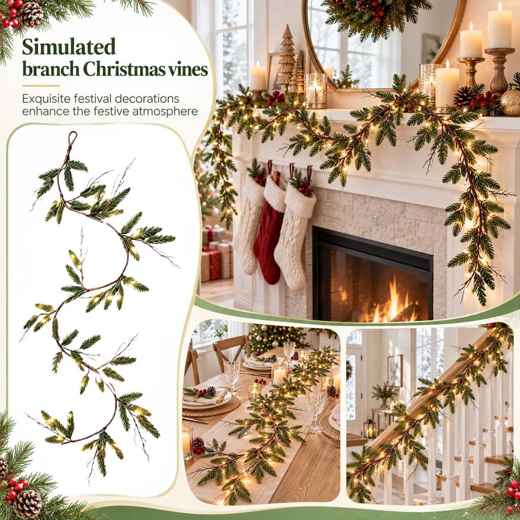 Remote Control Artificial Branch Decorative Lights for Home Holiday Decor