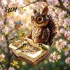 Large Capacity Bird Feeder Resin Squirrel Feeder, Outdoor Hanging Garden for Wild Birds Backyard Patio Decoration