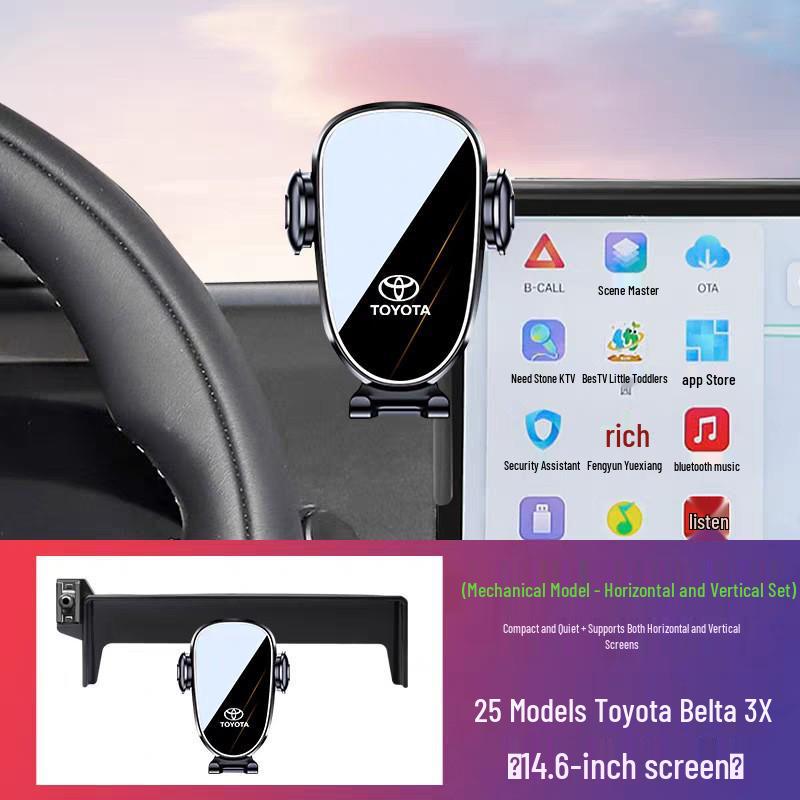 Специальный держатель для телефона на автомобиль Toyota для нескольких моделей: Corolla, Levin, RAV4, Frontlander, Vios, C-HR и IZOA.