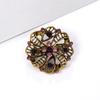 Pin Corsage Clothing with Crystal Brooch Wholesale Alloy Rhinestone Small Fashion Trade Card Accessories
