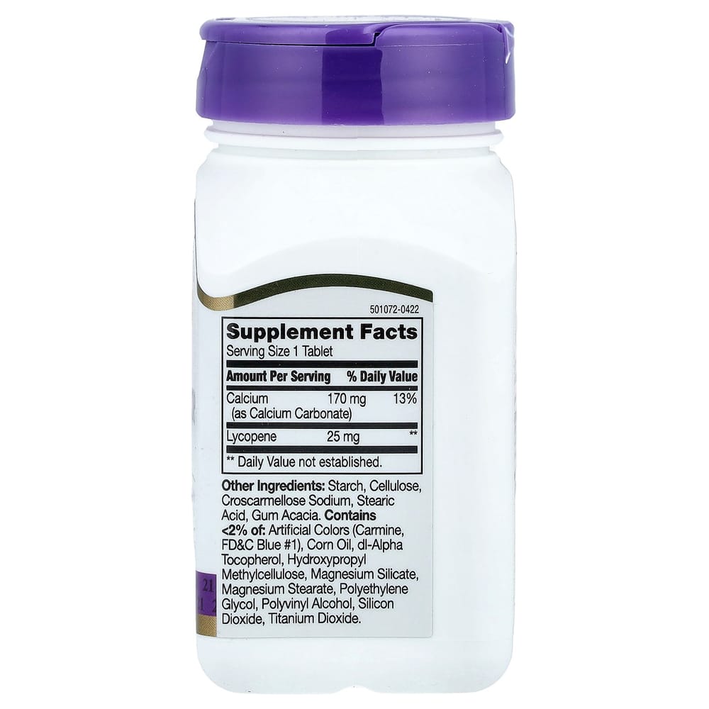 21st Century Sentry Lycopene 25mg Tablets, 60 Count