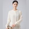 Фэнсюнь 100% Кардиган женский из чистой шерсти с длинным рукавом