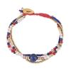 Bohemian Ethnic Style Crystal Natural Stone Multi -Layer Simple And Fashionable Hand -Woven Women 'S Bracelet Bangle