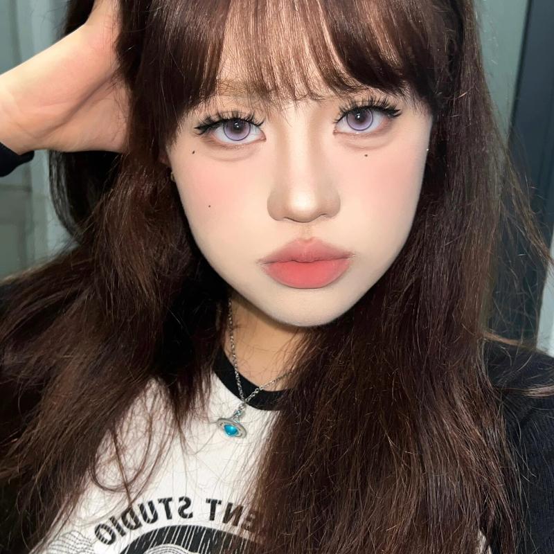 Цветные контактные линзы Mill Creek 14,2 мм с яркими оттенками Стиль Натуральные Ежедневные контакты для использования в течение 12 месяцев Коричневый Синий Фиолетовый WT:40%