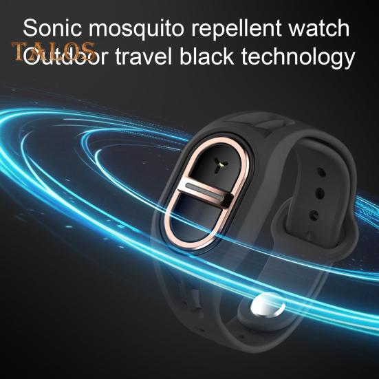Электронный ультразвуковой репеллентный браслет DEET Free перезаряжаемый портативный водонепроницаемый для походов на открытом воздухе для взрослых и детей репеллентный силиконовый браслет