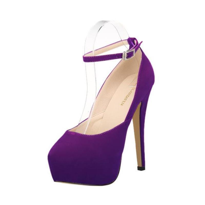 Женские туфли-лодочки на шпильках, сексуальные, 14 см, с круглым носком, ремешком на щиколотке, с тонким каблуком, на платформе, с открытой пяткой, туфли-лодочки на высоком каблуке, для вечеринки, свадьбы, платья