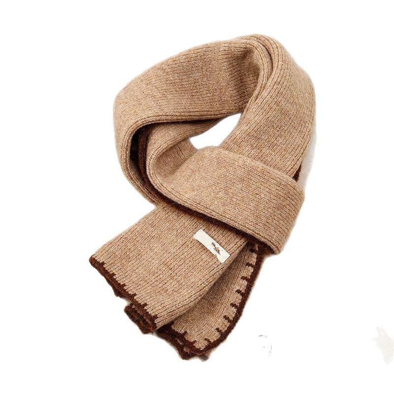 New Xiaoxiangfeng Super Soft Wool Blended Scarf with Overlocking Technology Ultra Fine Knitted Versatile Scarf