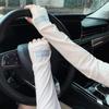Ice Silk Arm Sleeves Thin Long Gloves New Half Finger Sleeves  Female Male