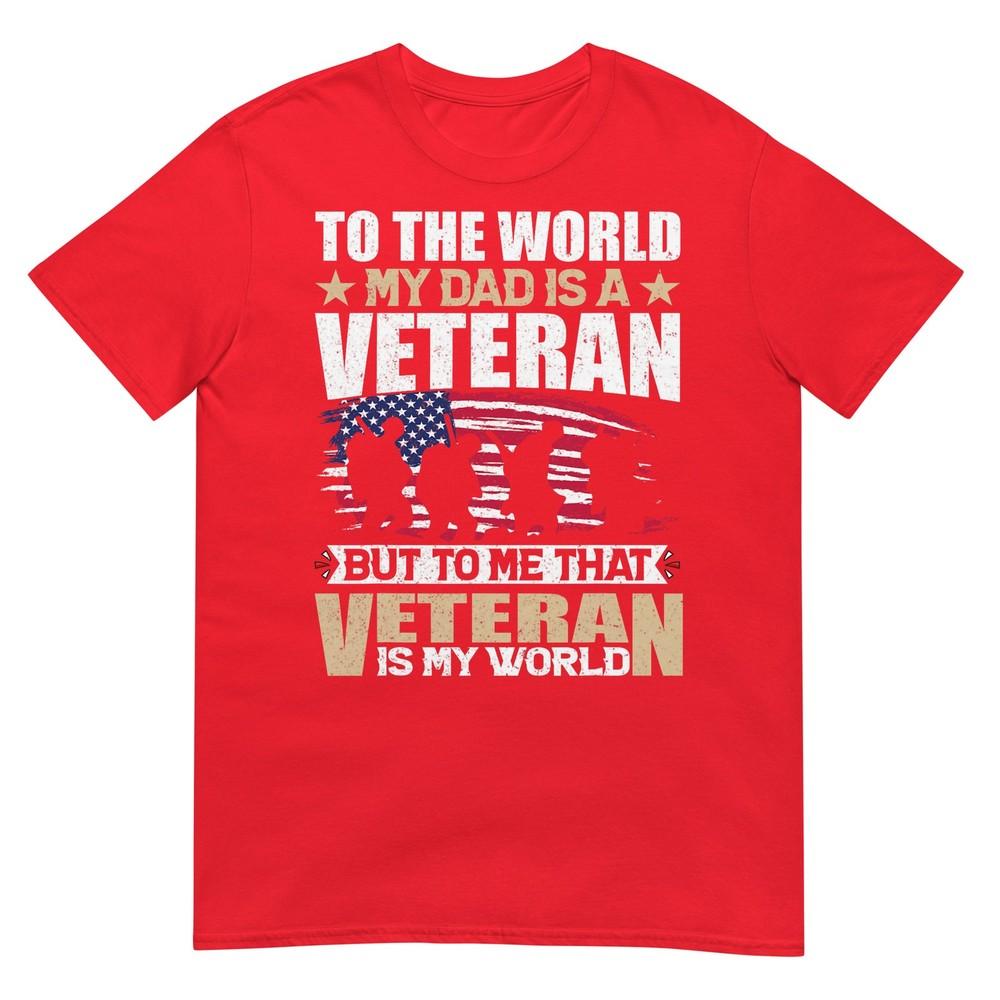 My Dad Is A Veteran Fathers Day Dad Grandpa Veteran TShirt