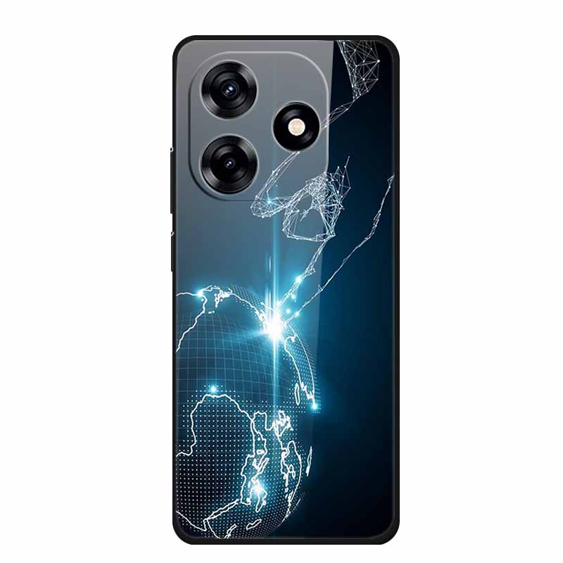 Glass Case For Honor X5c Plus Case Soft Bumper Hard Tempered Glass Back Cover For Honor X5c Plus Play 10A Phone Case X 5 C Plus