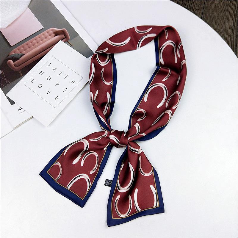 Pingjiao новый стиль весна и осень профессиональное украшение универсальный маленький шелковый шарф женский шарф узкий длинный ремень для волос галстук сумка пояс