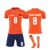 Комплект персонализированных рубашек для мужчин и девочек с именем и номером, футбольные майки на заказ для мальчиков, тренировочный костюм