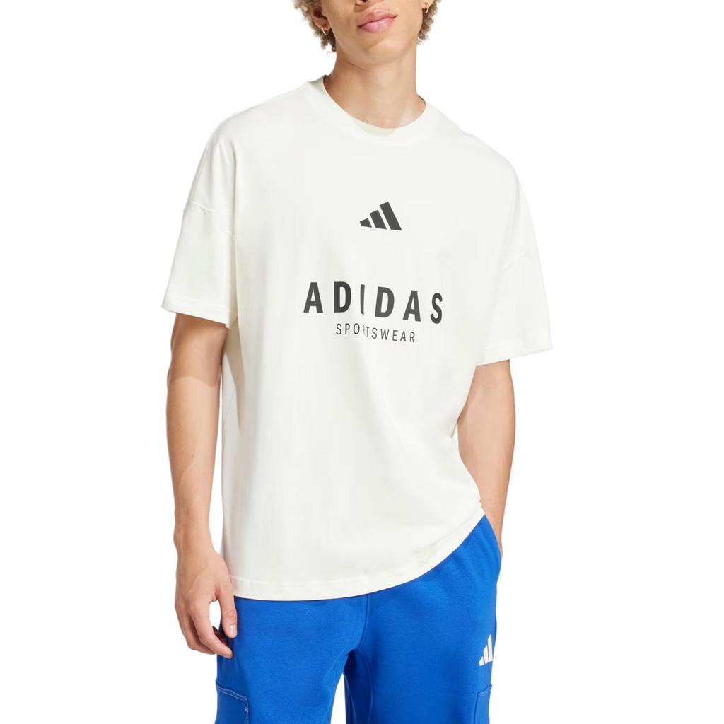 adidas Всесезонная мягкая кожа модная удобная футболка с коротким рукавом мужская футболка Off-White JJ3660