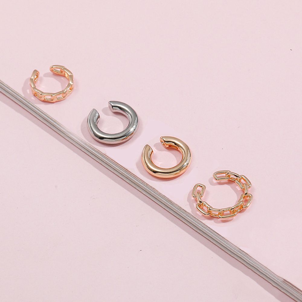 Подарки Металлическая Застежка для Уха Хрящевая Серьга-Кафф Клипсы Набор Корейские Серьги для Женщин Клипса для Уха