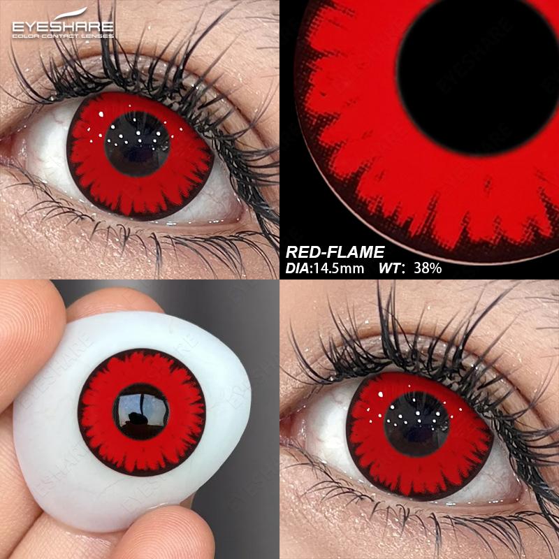 Eyeshare 1 Pair Cosplay Color Contact Lenses for Eyes Anime Accessory Anime Len Fashion Lenses Blue Lenses Beauty Pupil