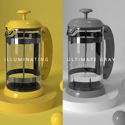 Icafilas1000ML Кофеварка Французский Фильтр Чайник Кофейник Простой Горшок Под Давлением Кофеварка Бытовой Ручной Дырокол