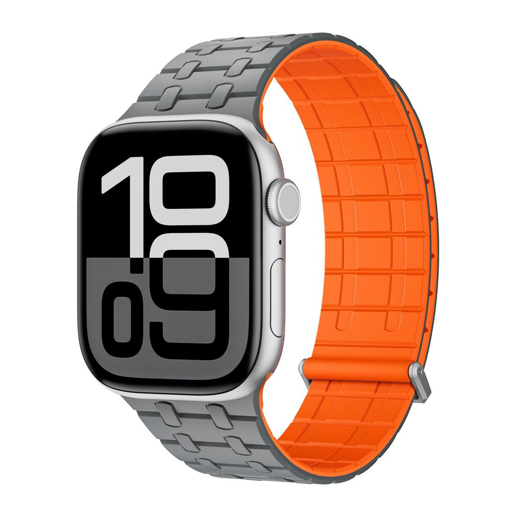 Мягкий силиконовый магнитный ремешок для Apple Watch Ultra 2 49 мм 46 мм 45 мм 44 мм Петля-ремешок для Iwatch Серии 10 9 8 7 SE 6 5 4 Браслет