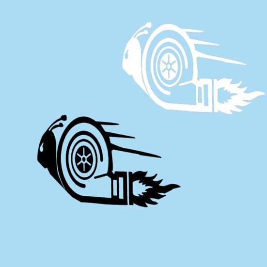 Стильная турбо-улитка, наклейка на мотоцикл, гоночный автомобиль, наклейка, светоотражающее украшение