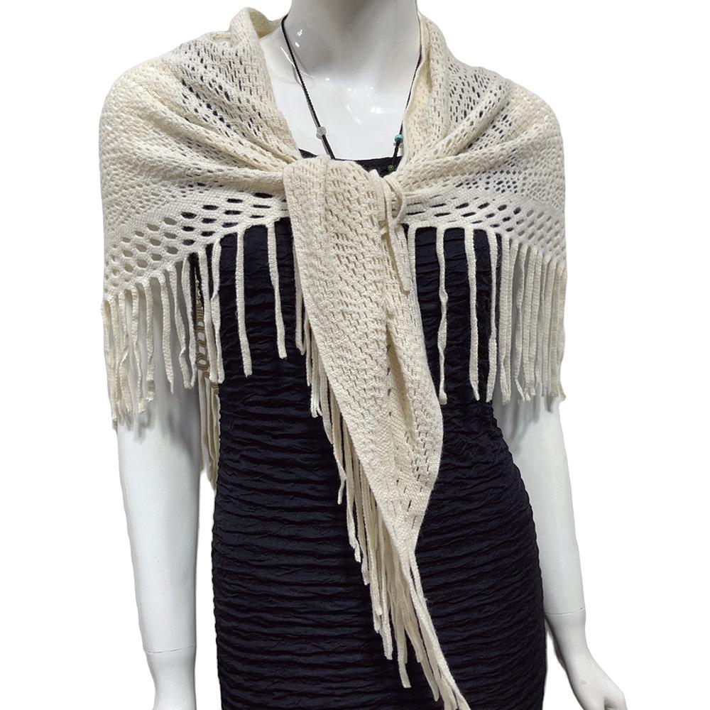 Windproof Thermal Neck Warmer Bib Temperament Cardigan Triangle Scarves Shawl Women Lady Girl