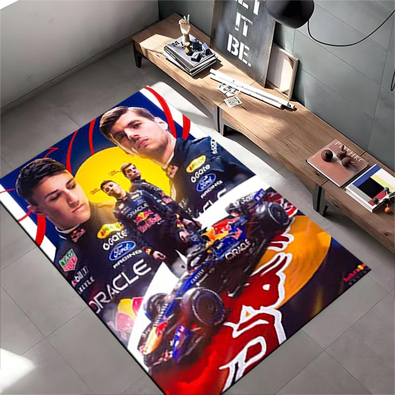 Спортивный ковер, Постер автомобиля команды Red Bull F1 Team Oracle, Декор для фанатской комнаты, Нескользящий коврик