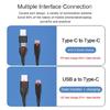 Кабель USB Type-C, Поддерживает USB-A на TypeC, Type-C на Type-C Быстрая зарядка 65 Вт и