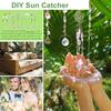 350Pcs/Set DIY Sun Catcher Kit with Rose Flower Butterfly Moon Star Rainbow Maker Fake