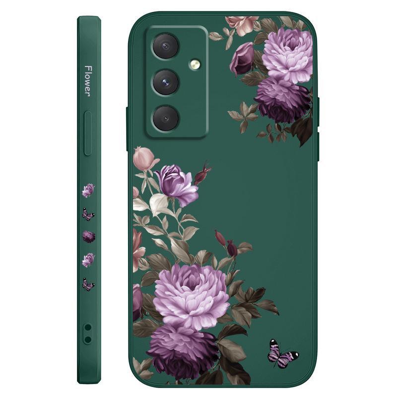 Чехол для телефона с цветами пионов для Samsung Galaxy A17 A56 A55 A35 A25 A15 A16 A06 A05 A05S A54 A34 A24 A14 A04 A04S A04E 4G 5G