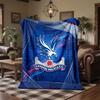 Crystal Palace Football Print Flannel Blanket Soft Warm Sofa Bed Throw Blanket For Home Office Bedroom
