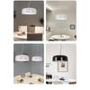 Modern LED Suspension Hanging Light - Ceiling Chandelier, 60cm, White, Ideal for Dining Bedroom Hotel Bar