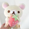 Kawaii Strawberry Rilakkuma Plushies Kuma Rilakkuma Plushies Teddy Bear Rilakkuma Мягкая кукла Rilakkuma Toys Рождественский подарок для детей