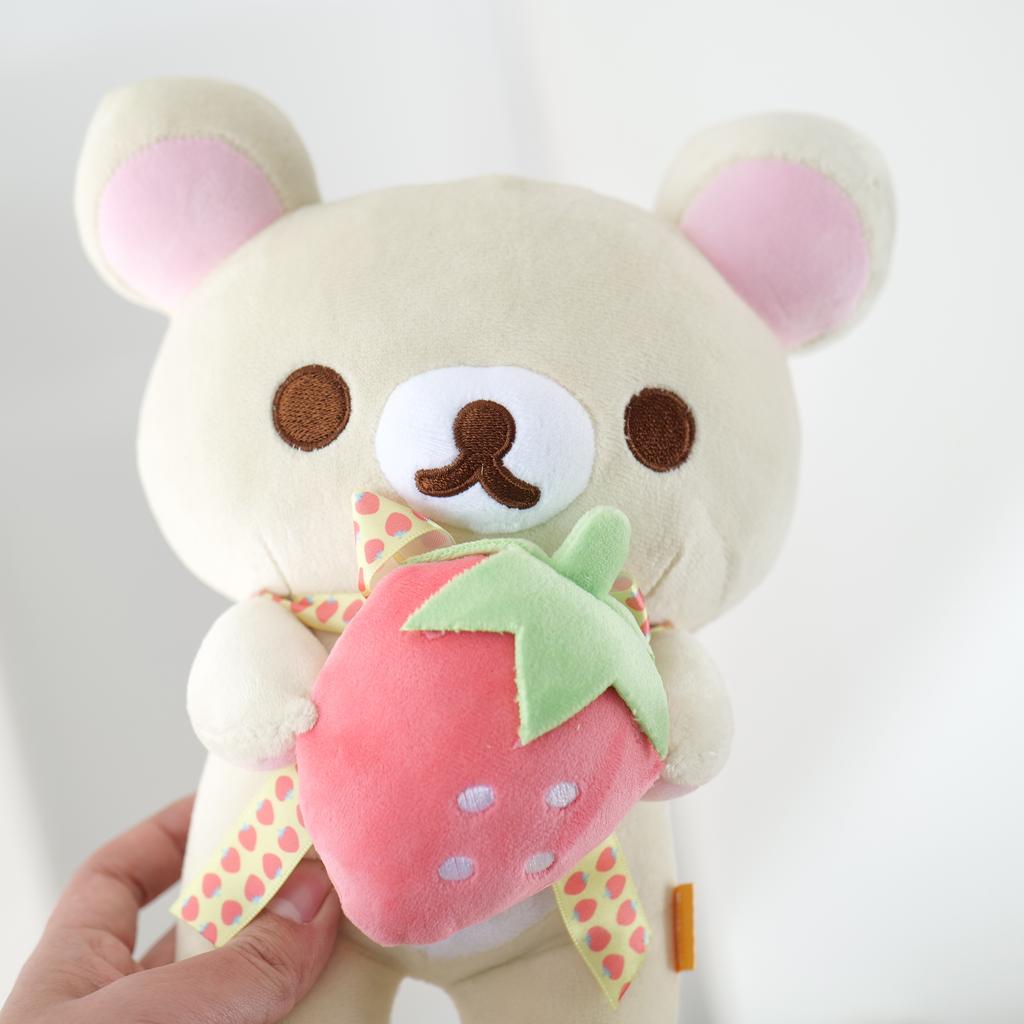 Kawaii Strawberry Rilakkuma Plushies Kuma Rilakkuma Plushies Teddy Bear Rilakkuma Мягкая кукла Rilakkuma Toys Рождественский подарок для детей