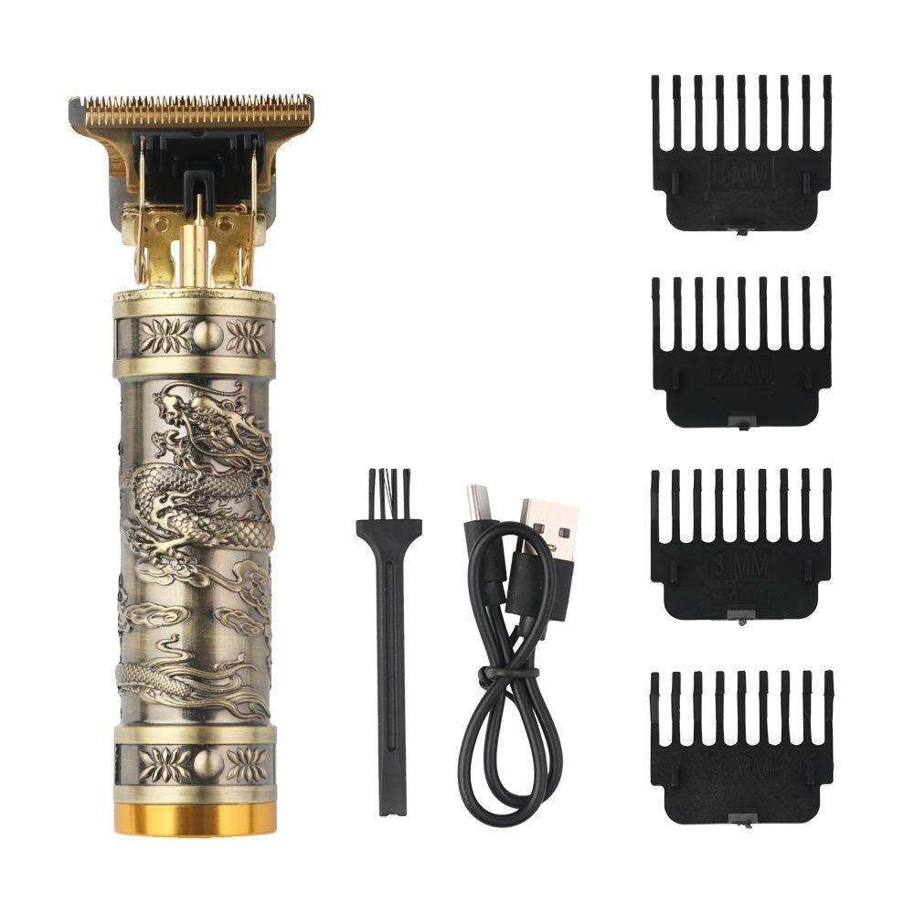 Профессиональная электробритва с Т-образным лезвием, машинка для стрижки волос, USB перезаряжаемая беспроводная бритва для бороды, триммер для носа и ушей, бритва, праздничный подарок для него