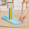 Family Night Board Game 1/2 Sets Color Sorting Stacking Game Rainbow Ring Stack Puzzle for Kids Adults Challenge Night Parties