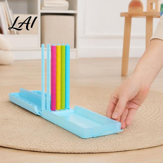Family Night Board Game 1/2 Sets Color Sorting Stacking Game Rainbow Ring Stack Puzzle for Kids Adults Challenge Night Parties