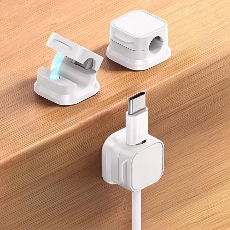 3/6 шт. Магнитный органайзер для кабелей Держатель Настольные скрытые клипсы для проводов Многоразовые гаджеты для хранения проводов для домашнего офиса Управление кабелями