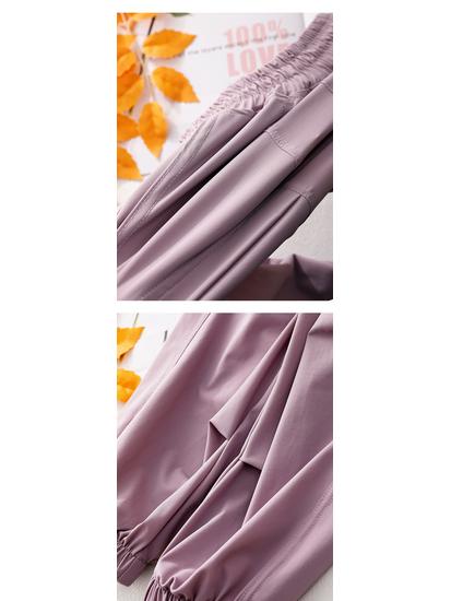 Быстросохнущие летние спортивные штаны для девочек 2024: Свободные, повседневные, длинные брюки для детей.