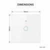 App Control Smart Touch Wall Switch Remote Control LED Light Switch Smart WiFi Wall Switch  Home