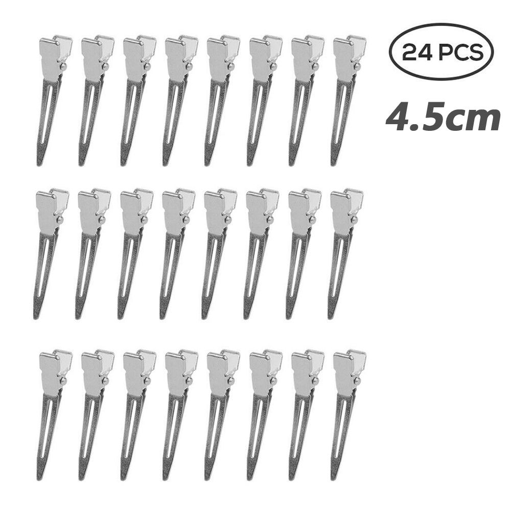 24PCS Professional No Crease Fixed hair Hair Clip Seamless No Bend Makeup Clip